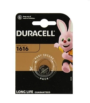 Батарейка Duracell CR1616 BL1 Lithium 3V 