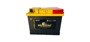 Аккумулятор President AGM L2 (56020) 60 а/ч
