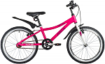 Велосипед Novatrack 20" Prime, алюм., тормоз нож., корот. крылья, розовый
