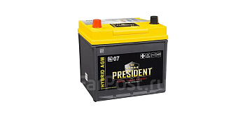 Аккумулятор President AGM 55B24R 50а/ч