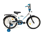Велосипед Novatrack 16" Forest, тормоз нож., крылья, багажник, сталь, белый 