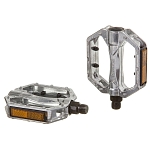 Педали STG FP-925, платформа, алюм, ось 9/16", насып. Подшип. Серебр