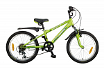 Велосипед Novatrack 24" Extreme алюм., 8 скор., 11", зелёный