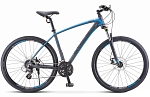 Велосипед Stels 27.5" Navigator 750 MD антрацитовый/синий 19" 