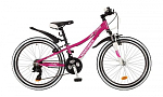Велосипед Novatrack 24" Katrina 21-скор. 12" алюм. фиолетовый металлик