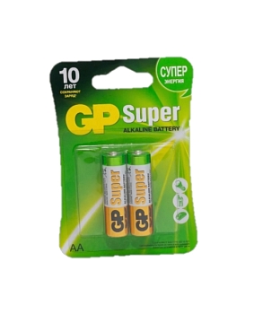 Батарейка AA GP LR06 Super алкалиновая комл. 2 шт. блист.