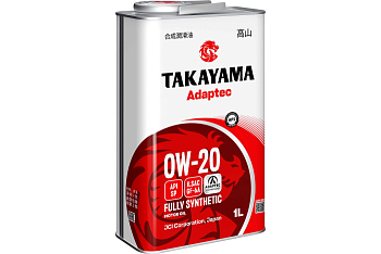 Масло моторное синтетическое Takayama Adaptec SAE 0W-20 ILSAC GF-6A API SP 1л (металл)