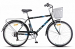 Велосипед Stels 26" Navigator Gent 250 серый 19" + металл.корзина