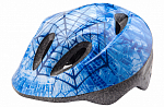 Шлем защитный MV-5 (out-mold) бело-голубой "паутинка" S